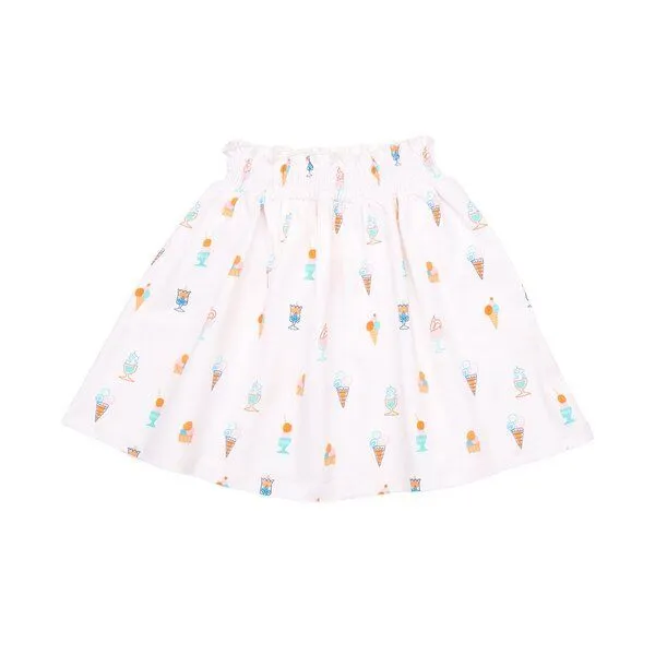 Cotokids Cotokids Kinder Rock GOTS-zertifiziert aus Bio-Baumwolle creme mit Eis-Motiv – Walkiddy, Weiß, – Produktbild 1 von 2
