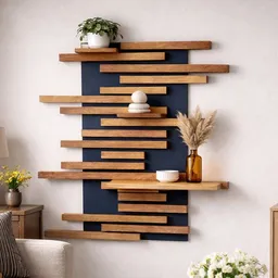 Living Oak Living Oak Wandregal Eiche No.07 – Produktbild 1 von 1