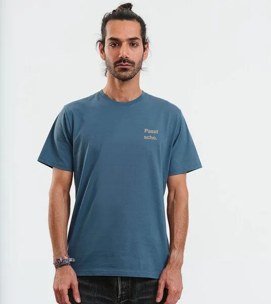 Gary Mash GARY MASH T-Shirt Passt scho. aus Biobaumwolle, Petrol, – Produktbild 2 von 4