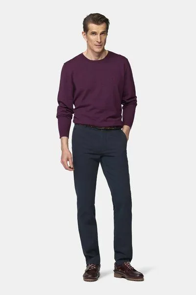 Meyer MEYER ACTIVE-Chino im Winter Twill, Blau (marine), – Produktbild 2 von 3