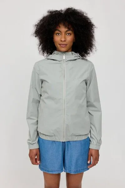 Mazine Mazine leichte Blouson-Jacke aus recykeltem Plastik, Grau, – Produktbild 1 von 4