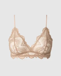 Understatement Understatement Damen vegan Spitze Triangel Bralette Warm Beige – Produktbild 1 von 1