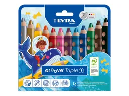Lyra Lyra Buntstifte GrooveTriple 1 Kartonetui K12 12 Stück – Produktbild 1 von 1