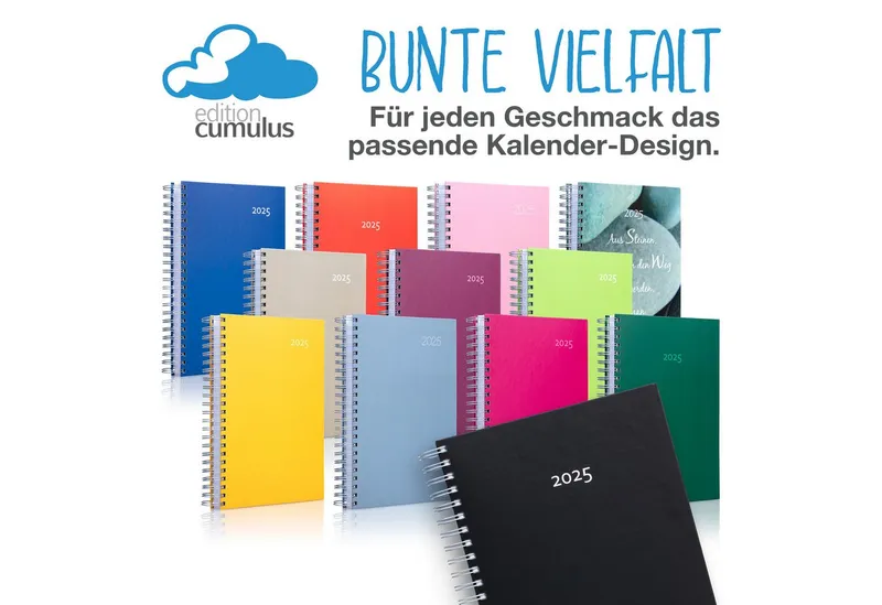 edition cumulus Terminkalender edition cumulus Der GROSSE DICKE Tageskalender 2027 DIN A4 1Tag=1Seite, 1 Tag pro Seite, DIN A4, FSC-Papier, Notizbereich, Grün, – Produktbild 5 von 7