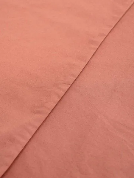 erlich textil erlich textil Fred Kopfkissenbezug aus weicher Bio-Baumwolle, made in Europe, Rostrot, – Produktbild 4 von 7