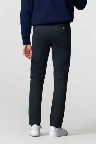 Meyer MEYER BI-COLOUR BAUMWOLLCHINO, Blau (dunkelblau), – Produktbild 3 von 4