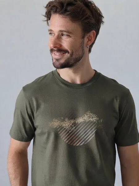 Kultgut Kultgut Biofair Shirt - Artdesign - Reine Biobaumwolle / Stardust, Naturgrün, – Produktbild 1 von 3