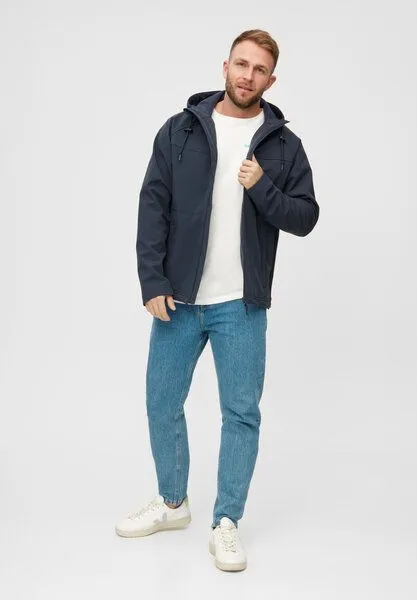 derbe derbe Softshelljacke „Isleby“, Navy/navy, – Produktbild 3 von 4