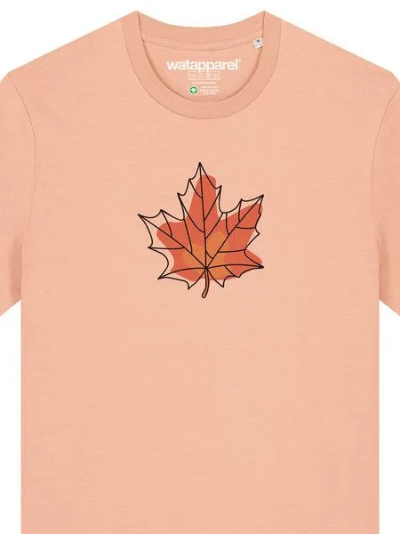 watapparel watapparel T-Shirt Unisex Herbst, Fraiche peche, – Produktbild 3 von 4