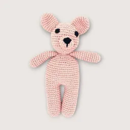 Luna-Leena Luna-Leena Hündin in rosa aus Bio-Baumwolle – handgehäkelt in Nepal – Produktbild 1 von 1