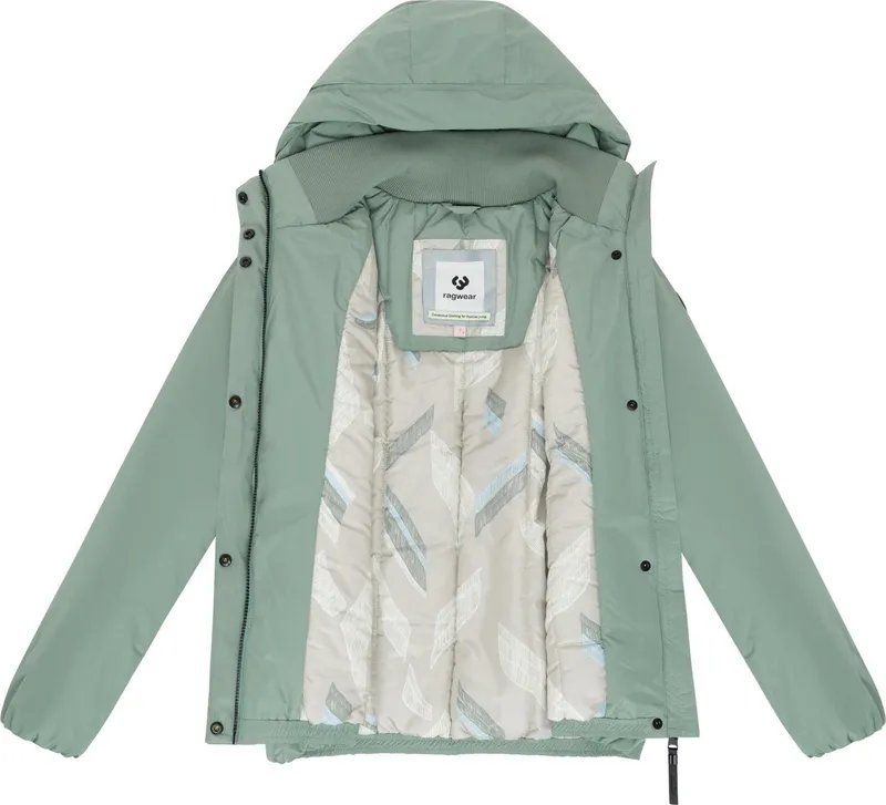 ragwear ragwear Winterjacke Sunniva Warm Wasserdichte und atmungsaktive Damen Jacke für den Winter, Grau|grün, – Produktbild 1 von 4