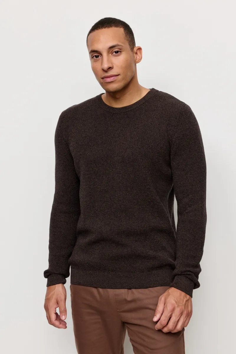 recolution Recolution Herren vegan Pullover Bacopa Taupe, Dunkelbraun, – Produktbild 2 von 2