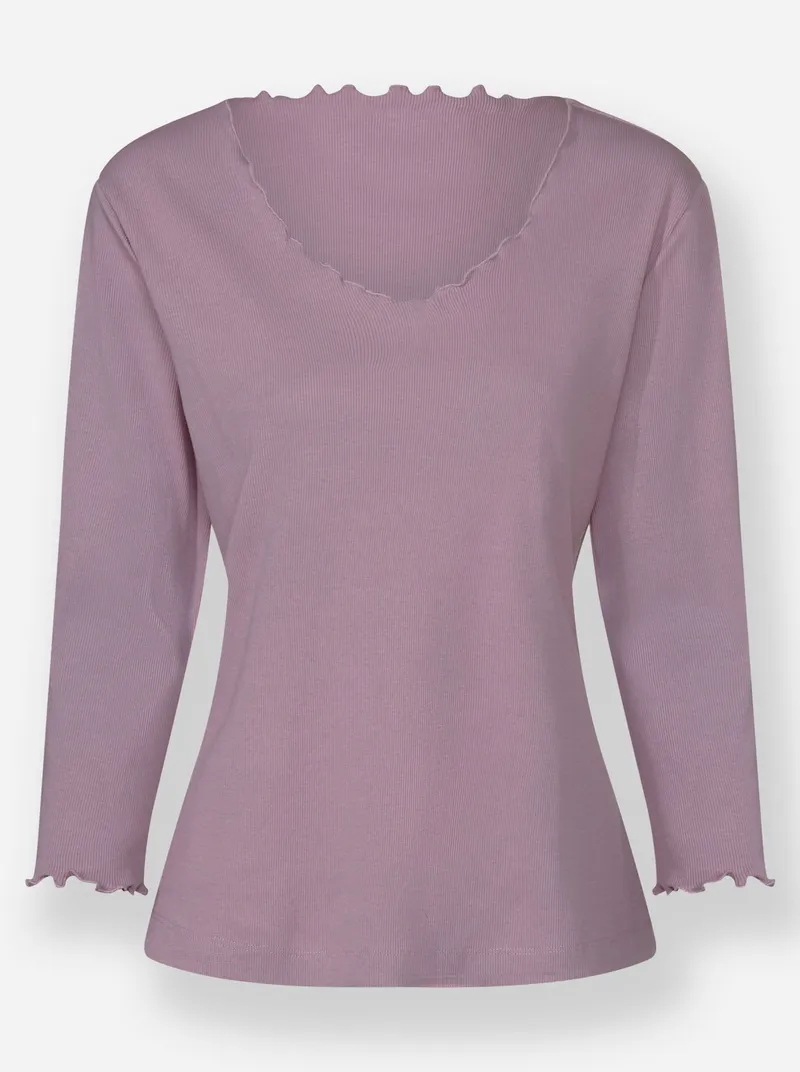 Witt V-Shirt mauve, Mauve, – Produktbild 1 von 2