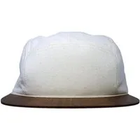 Lou-i Lou-i Canvas Cap weiß mit edlem Holzschirm - Made in Germany - Sehr bequem – Produktbild 1 von 1