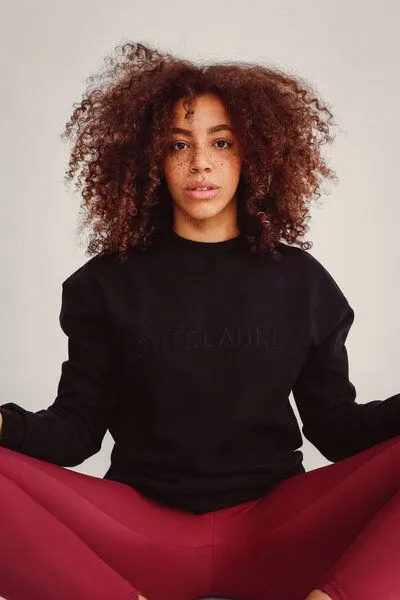 Jutelaune Jutelaune Logo Sweatshirt, Schwarz, – Produktbild 1 von 3
