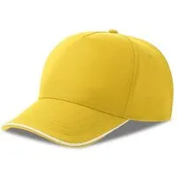 Atlantis Headwear Atlantis Headwear Atlantis Cap Basecap Kappe Recy Five Pipe Cappy zweifarbig, Gelb/weiss, – Produktbild 1 von 1