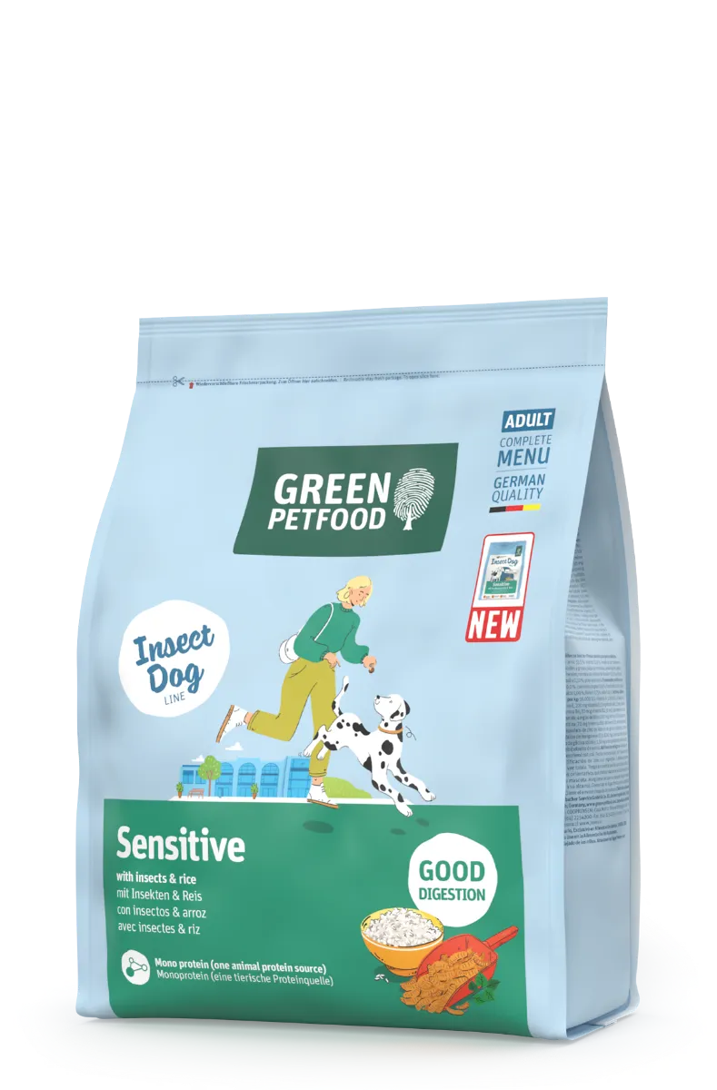 Green Petfood Green Petfood Sensitive with Insects & Rice 3kg, Grün, – Produktbild 1 von 1