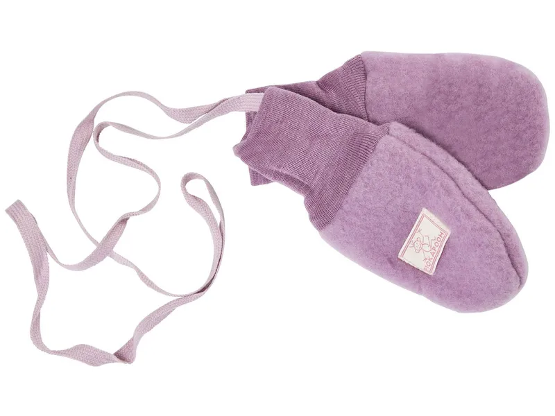 Pickapooh Pickapooh Baby und Kinder Fäustlinge Bio-Schurwolle Fleece (bis 9 Monate), Rosa, – Produktbild 1 von 1