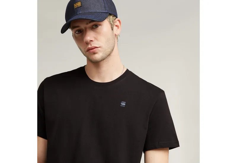 G-Star G-Star T-Shirt Base-S T-Shirt mit kleinem Logo-Detail, Schwarz, – Produktbild 3 von 4