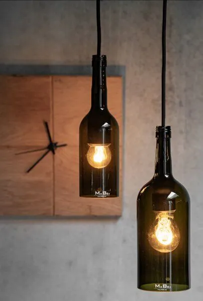 MaBe MaBe Pendelleuchte Upcycling, Oliv, – Produktbild 4 von 4