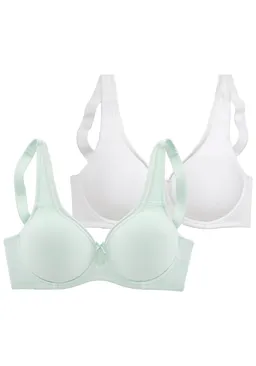 petite fleur by Lascana Minimizer-BH mint+weiß – Produktbild 1 von 1