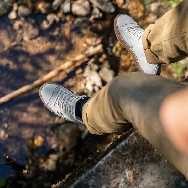 LANGBRETT LANGBRETT GDR sneaker | nubukleder, Grau kork, – Produktbild 3 von 4