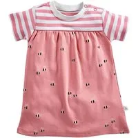 HANS NATUR Baby Kleid Kurzarm Bio-Baumwolle Biene rosa Gr.50/56 – Produktbild 1 von 1