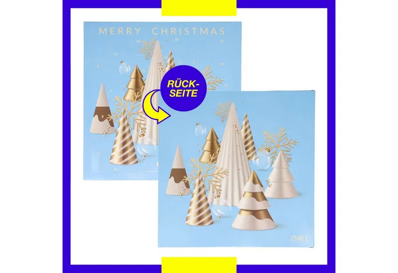 ZMILE COSMETICS Kosmetik-Adventskalender Beauty Adventskalender 3D Christmas Trees – Produktbild 1 von 5