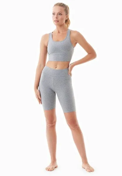 ORGANICATION ORGANICATION BETSYY | Bralette aus Bio-Baumwolle, Dark grey melange, – Produktbild 2 von 4