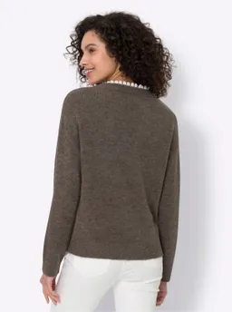 heine Pullover dunkeltaupe-meliert – Produktbild 1 von 1