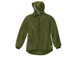 Disana Disana Kinder Jacke mit Kapuze Bio-Merinowolle Walk oliv Gr. 86/92 – Produktbild 1 von 1