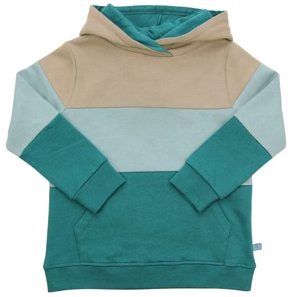 Enfant Terrible Enfant Terrible Hoodie Sweatshirt, Colourblocking smaragd-light ocean, – Produktbild 1 von 3