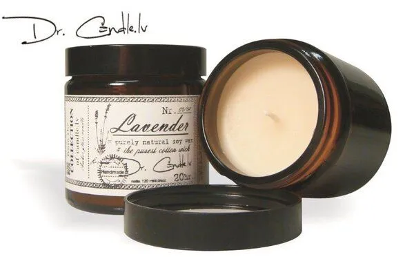 GARTDA GARTDA Bernstein-Glas Sojawachs Kerze, 120ml – Produktbild 4 von 8