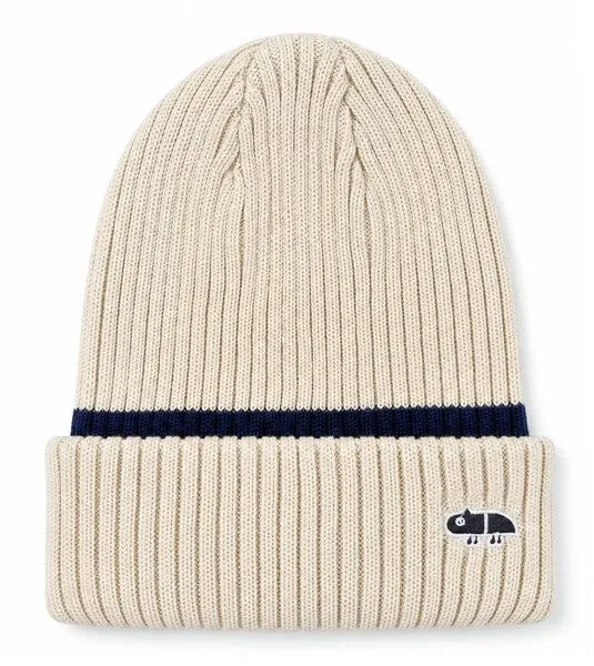 Gary Mash GARY MASH Mütze Roland aus breitem Rippstrick, Ivory (weiß), – Produktbild 1 von 4