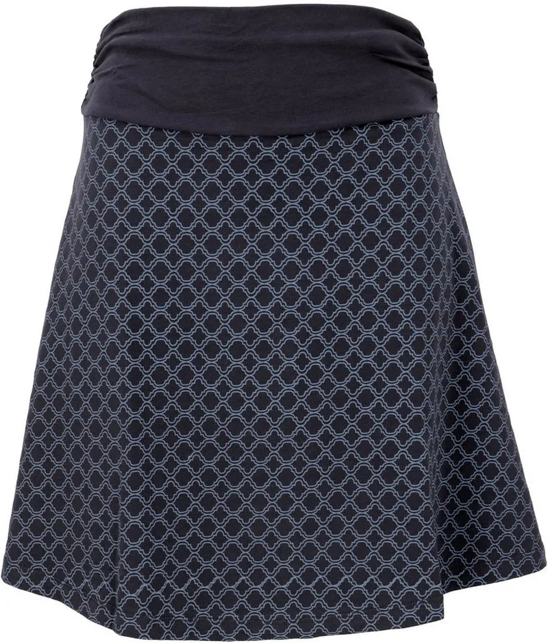 Guru-Shop Minirock A-Linien Rock aus Bio-Baumwolle, Minirock -.. alternative Bekleidung, Blau, – Produktbild 1 von 4
