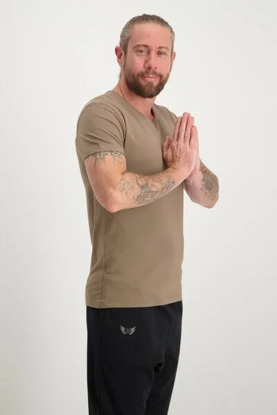 Renegade Guru Renegade Guru Herren Yoga Shirt Moksha, Inca cacao (braun), – Produktbild 3 von 4