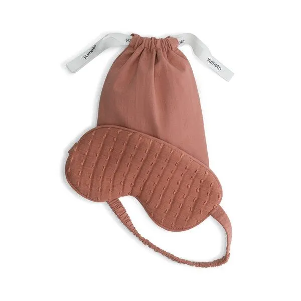 Yumeko Schlafmaske Yumeko aus Bio-Baumwolle, Rose cloud, – Produktbild 2 von 2