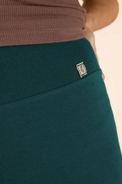 La Gitana La Gitana Culotte Hose Damen Bio-Baumwolljersey nachhaltig – „Loah“, Petrol, – Produktbild 4 von 4