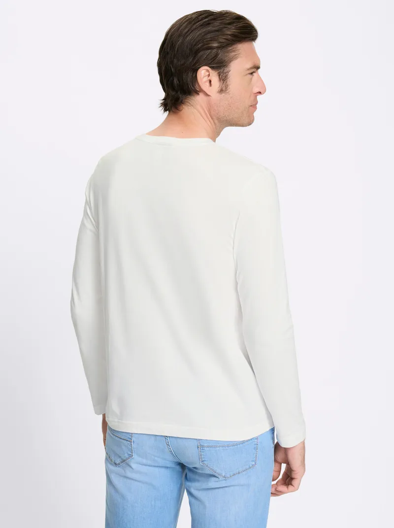 Catamaran Langarmshirt schwarz + weiß, Schwarz + weiß, – Produktbild 2 von 3
