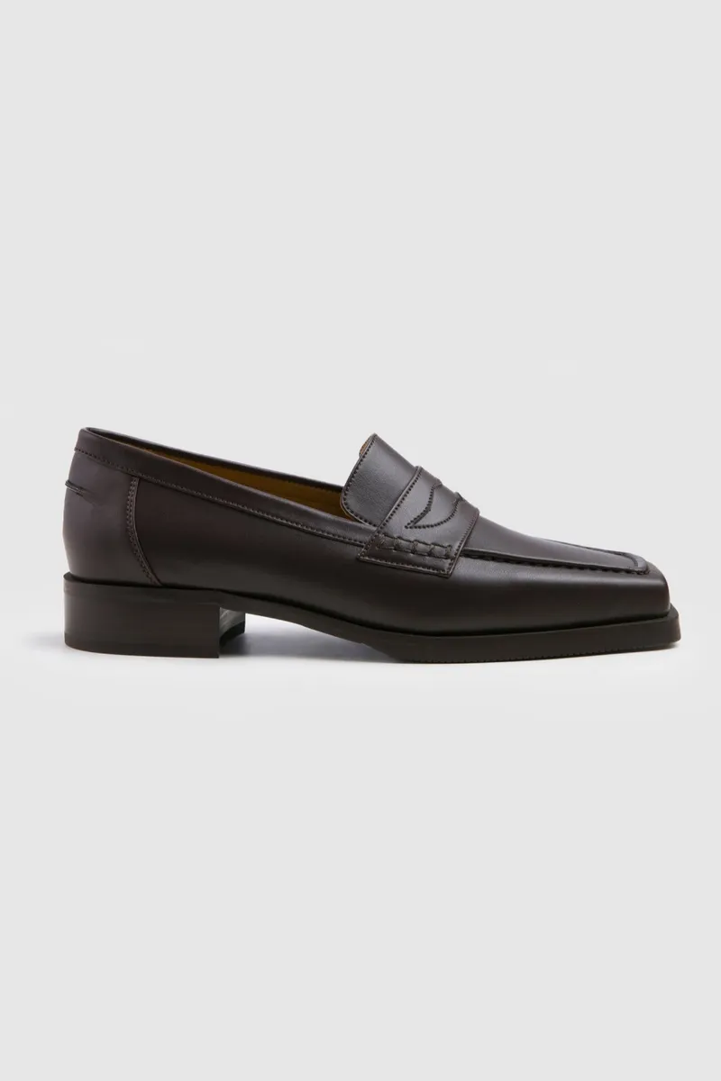 Prev Prev Damen vegan Loafer Joan Brownie, Dunkelbraun, – Produktbild 2 von 2