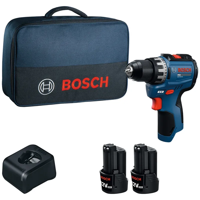 Bosch Professional Bosch Professional Bosch Akku-Bohrschrauber GSR12V-31, incl. 2x Akku GBA 2 Ah, Ladegerät, Werkzeugtasche – Produktbild 1 von 1