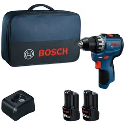 Bosch Professional Bosch Professional Bosch Akku-Bohrschrauber GSR12V-31, incl. 2x Akku GBA 2 Ah, Ladegerät, Werkzeugtasche – Produktbild 1 von 1