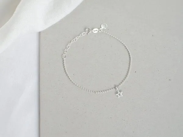 renna deluxe renna deluxe Armband mit Stern Anhänger, Silber, – Produktbild 2 von 3