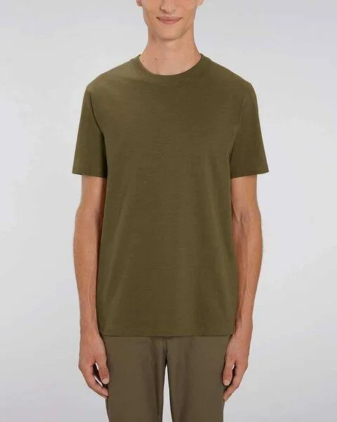 YTWOO YTWOO Herren schweres Bio T-Shirt. Männer Premium Basic Shirt. Heavy Cotton, Khaki, – Produktbild 1 von 3