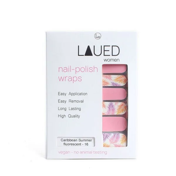 Vargu Vargu LAUED Nagelfolien fluorescent, Caribbean summer, – Produktbild 3 von 3