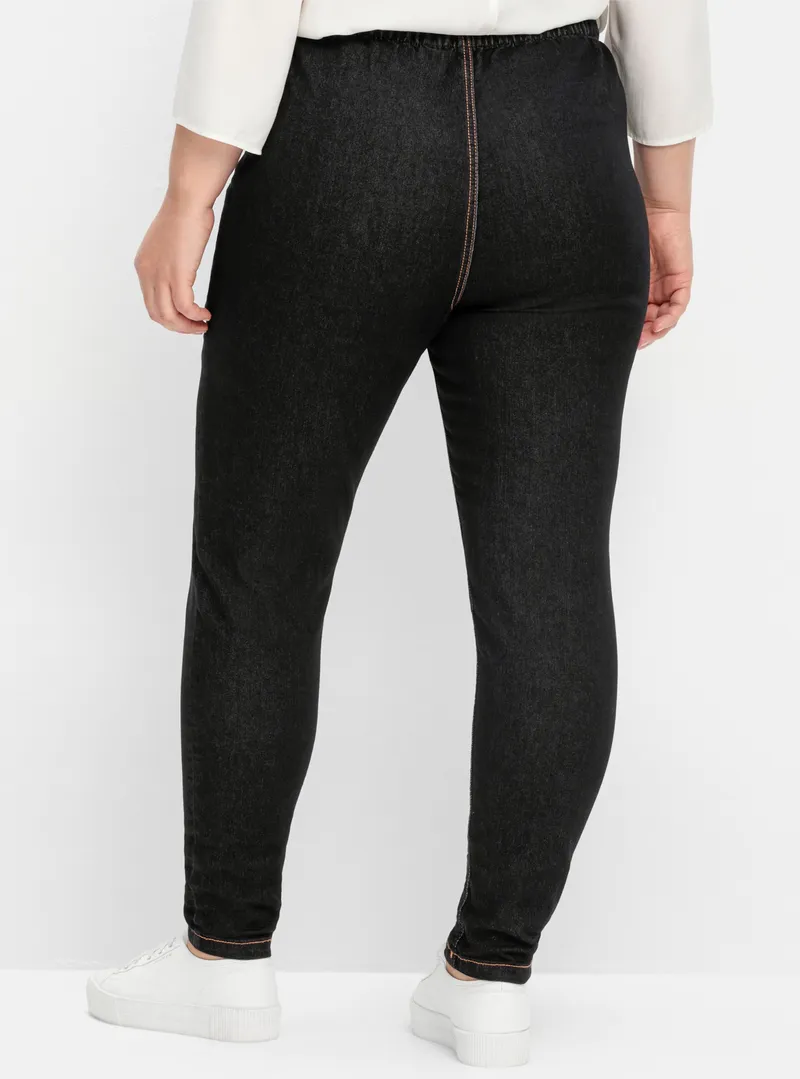 sheego Jeggings, Black denim, – Produktbild 1 von 2