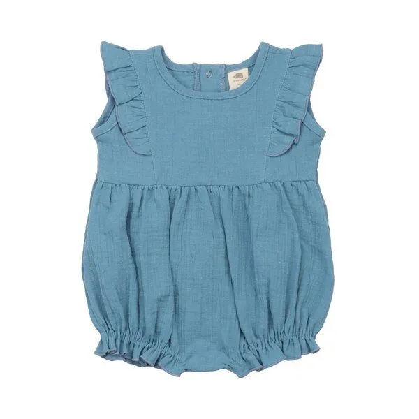 Walkiddy Walkiddy Baby Bodykleid GOTS zertifiziert – ärmellos, Blau, – Produktbild 1 von 2
