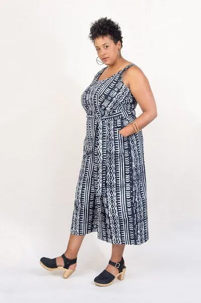 Global Mamas Global Mamas Bio Jumpsuit - Pathways, Pathways (schwarz), – Produktbild 4 von 4