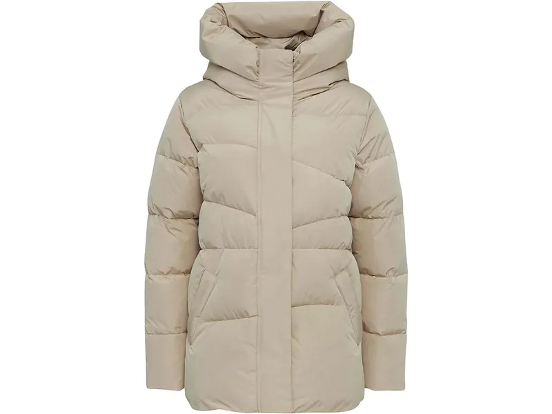 Mazine MAZINE Damen-Steppjacke "Wanda" mit großer Kapuze, light taupe, Gr. M – Produktbild 1 von 1