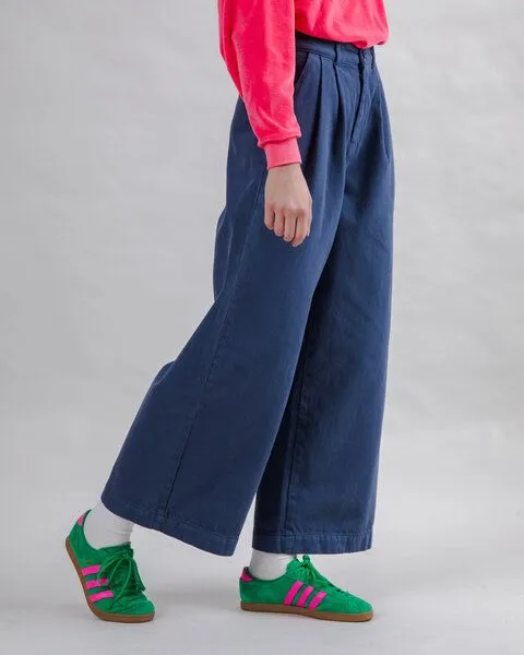 Brava Fabrics Brava Fabrics Bundfalten-Hose, Indigo, – Produktbild 2 von 3